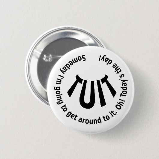 EIN RUNDTUCH BUTTON (Vorne & Hinten)