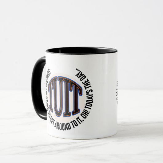 EIN RUNDTUCH TASSE (Vorderseite Links)