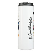 Ein Running Pig mit einer Uhr Thermosbecher (Rückseite)