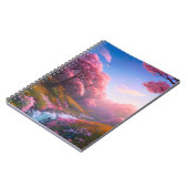 Ein Rush Stream harmonisiert mit blühender Sakura Notizblock (Linke Seite)