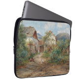 Ein rustikaler Garten im Blossom im Grünen Laptopschutzhülle (Vorne Rechts)