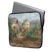 Ein rustikaler Garten im Blossom im Grünen Laptopschutzhülle (Vorderseite Links)