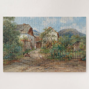 Ein rustikaler Garten im Blossom im Grünen Puzzle