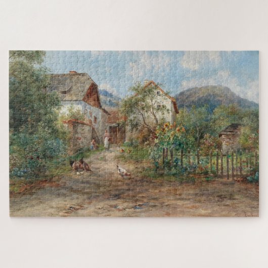 Ein rustikaler Garten im Blossom im Grünen Puzzle (Horizontal)