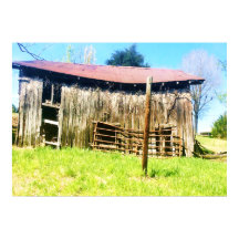 Ein rustikales 100 Jahre altes Stallplakat