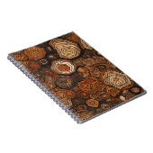 Ein rustikales Notebook mit naturbelassener Holzst Notizblock (Rechte Seite)