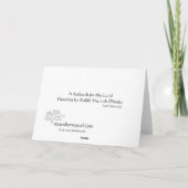 Ein Sabbat für das Land Karte (Rückseite)