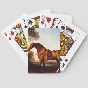 Ein Saddled Bay Hunter von George Stubbs Jigsaw  Spielkarten