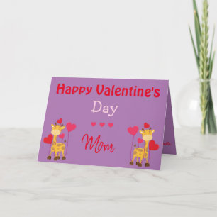 Ein Safari-Valentinstag für Mama Karte