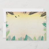 Ein Safari ZOO Foto des Dschungel-2. Einladung (Rückseite)