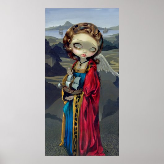 Ein Safe Harbor ART DRUCKEN gothischen Engel Symbo Poster (Vorne)