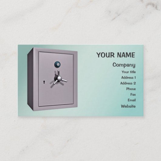 Ein Safe Visitenkarte (Vorderseite)