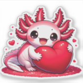 Ein Salamander für den Valentinstag sticker (Vorderseite)
