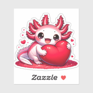Ein Salamander für den Valentinstag sticker