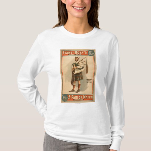 Ein Salon Match "Old Hoss" Schottischer Bagpiper T-Shirt (Vorderseite)