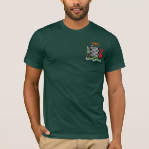 "Ein Sambia eine Nations-" Sambia-Wappen Hoodie T-Shirt