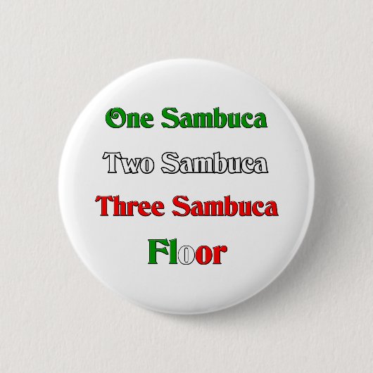 Ein Sambuca Button (Vorderseite)