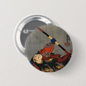 Ein Samurai Bogenschütze Button (Vorne & Hinten)