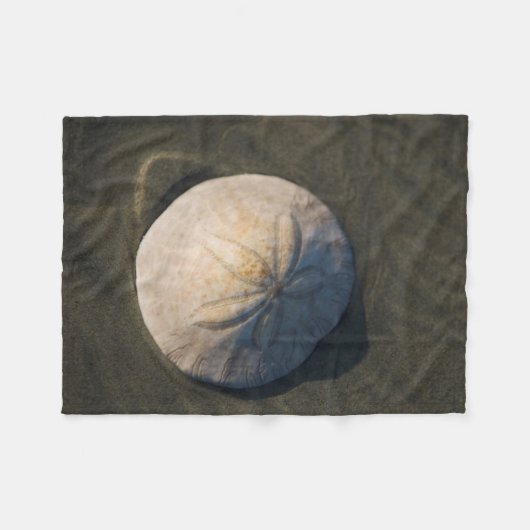 Ein Sand-Dollar auf dem Strand Fleecedecke (Vorderseite (Horizontal))