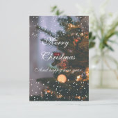 Ein sanfter Weihnachtswunsch Karte (Stehend Vorderseite)