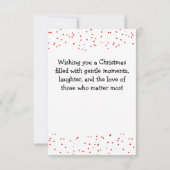 Ein sanfter Weihnachtswunsch Karte (Rückseite)