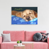 Ein sanftes Goldenes Retriever Leinwanddruck (Insitu (Wohnzimmer))