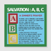 Ein Sängergebet Magnetkarte (Vorderseite)