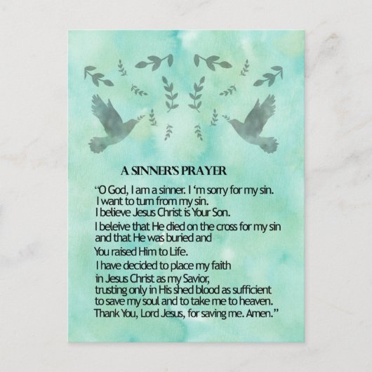 Ein Sängergebet Postkarte (Vorderseite)