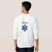 Ein Sanitäter-Stern des Lebens Sweatshirt (Schwarz voll)