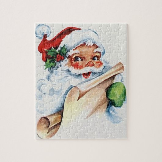 Ein Santa Puzzle Set für Weihnachten (Vertikal)