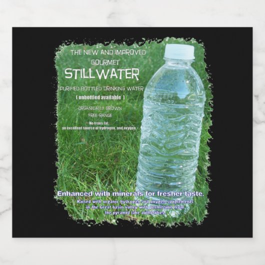 ein satire Parodie-Flaschenlabel Bierflaschenetikett (Einzelnes Label)