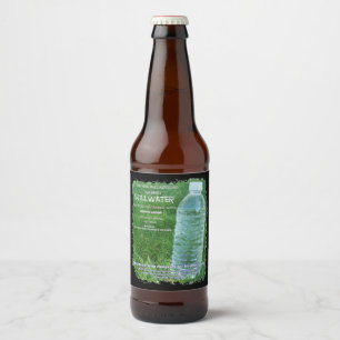 ein satire Parodie-Flaschenlabel Bierflaschenetikett