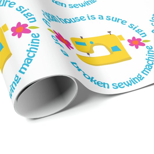 Ein sauberes Haus Geschenkpapier (Rolleneckpunkt)