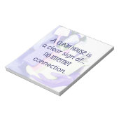 Ein sauberes Haus ist ein klares Zeichen ... kein  Notizblock (Rotiert)