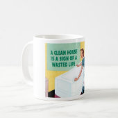 Ein sauberes Haus Kaffeetasse (Vorderseite Links)
