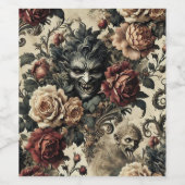 Ein Savage Sanctum - Gotisches Viktorianisches Des Weinetikett (Einzelnes Label)