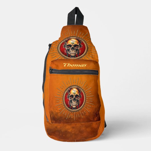 Ein Schädel Crossbody Bag (Vorderseite)