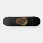 Ein Schädel durch Vincent van Gogh Skateboard (Horizontal)