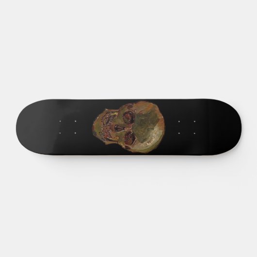 Ein Schädel durch Vincent van Gogh Skateboard (Horizontal)