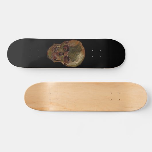 Ein Schädel durch Vincent van Gogh Skateboard (Horizontal)