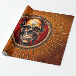 Ein Schädel Geschenkpapier