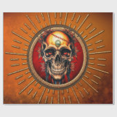 Ein Schädel Geschenkpapier (Flach)