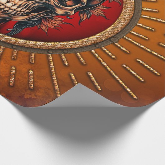 Ein Schädel Geschenkpapier (Ecke)