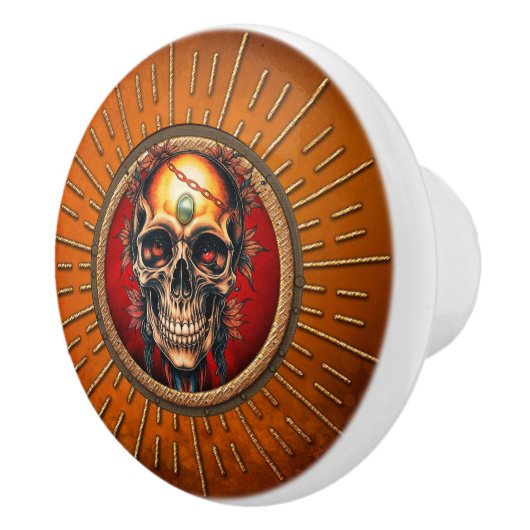 Ein Schädel Keramikknauf (Rechts)