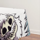 ein Schädel mit Bart in Weihnachtsmann-Hut Tischdecke (Beispiel)