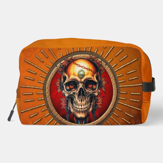 Ein Schädel Waschbeutel (Rückseite)