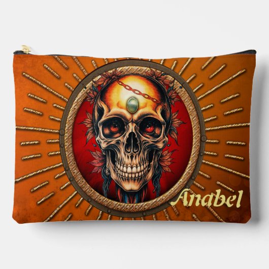 Ein Schädel Zubehörtasche (Vorderseite)