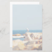 Ein Schädelposten Briefpapier (Vorne/Hinten)