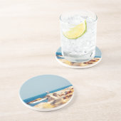 Ein Schädelposten Getränkeuntersetzer (Seite)