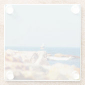 Ein Schädelposten Glasuntersetzer (Rückseite)